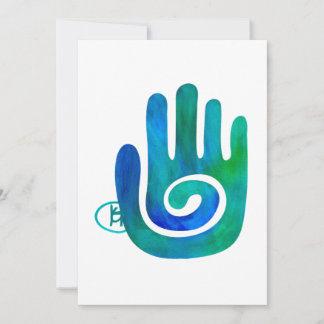 Cartão De Agradecimento Swirl Hamsa Art Card