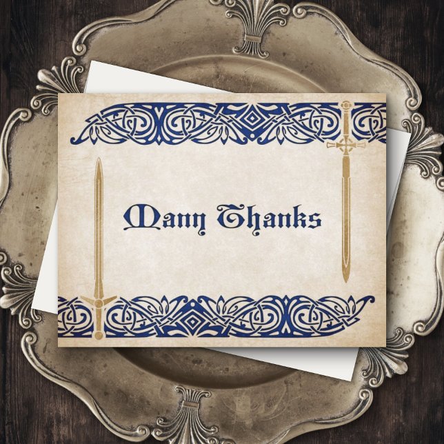 Cartão De Agradecimento Swords Celtic Wedding (Criador carregado)