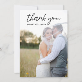 Cartão De Agradecimento Sydney Modern Wedding