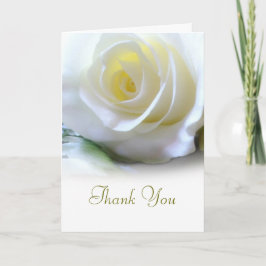 Cartão De Agradecimento Sympathy Funeral Floral White Rose Thank You