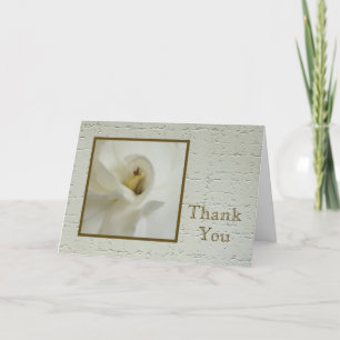 Cartão De Agradecimento Sympathy Thank You Card -- Gardenia Sympathy