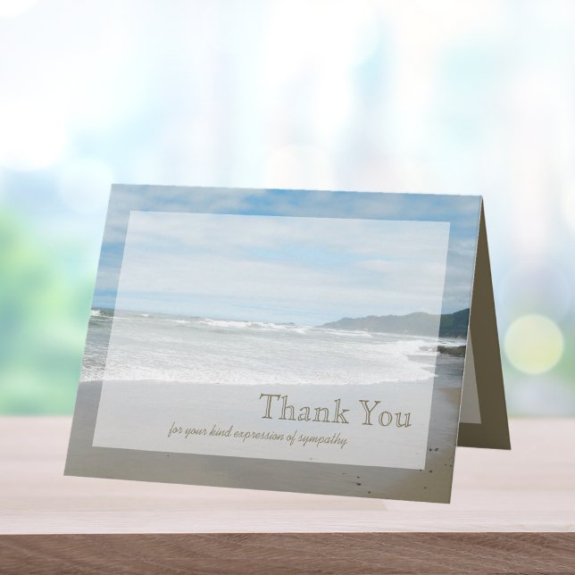 Cartão De Agradecimento Sympathy Thank You Note Card (Criador carregado)