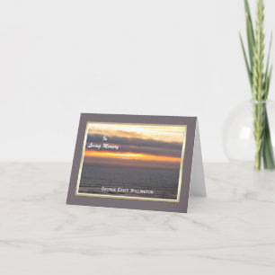 Cartão De Agradecimento Sympathy Thank You Note Card -- Custom Front