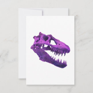 Cartão De Agradecimento T-Rex Skull Dino Bones Fossil Dinosaur Tyrannosaur