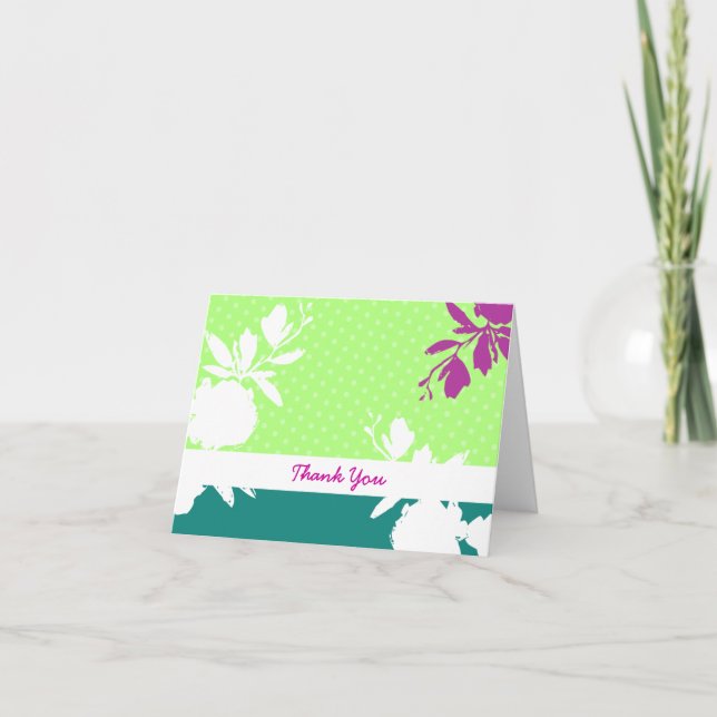 Cartão De Agradecimento Table Pour Deux Thank You (Frente)