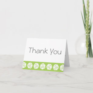 Cartão De Agradecimento Tabletop Chic in Peridot Thank You Card