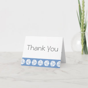 Cartão De Agradecimento Tabletop Chic in Periwinkle Thank You Card
