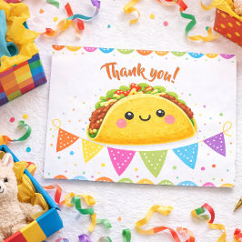 Cartão De Agradecimento Taco sobre um Chá de Bebê