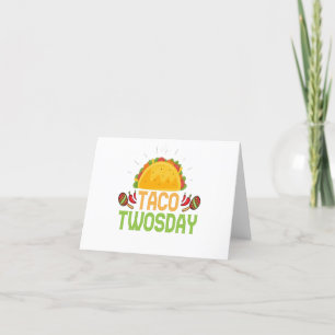 Cartão De Agradecimento Taco Twosday 2nd Birthday Cinco De Mayo Gift