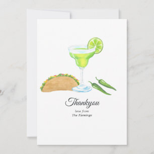 Cartão De Agradecimento Tacos e Tequila