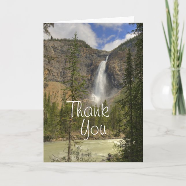 Cartão De Agradecimento Takakkaw Falls (Frente)