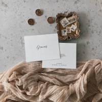 Tarjeta de Agradecimiento de Boda Española