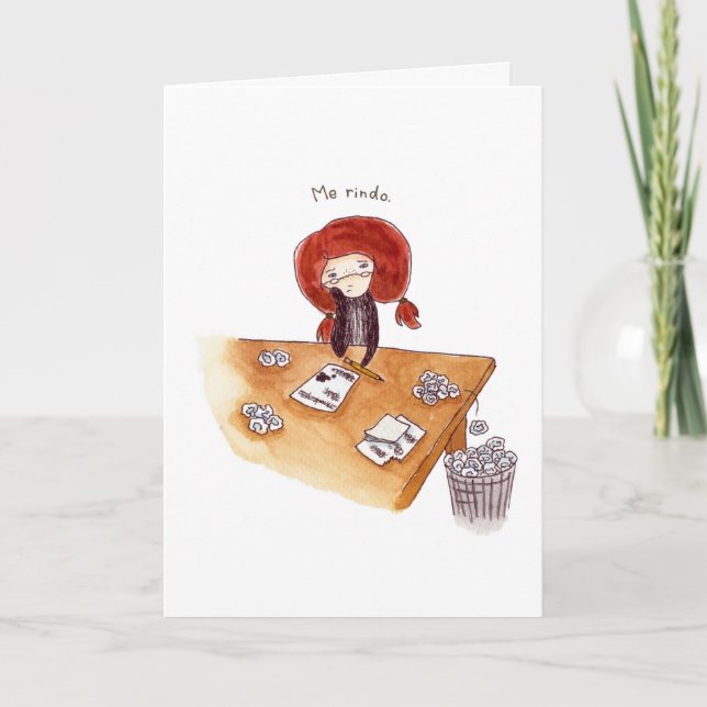 Cartão De Agradecimento Tarjeta de Gracias (Frente)