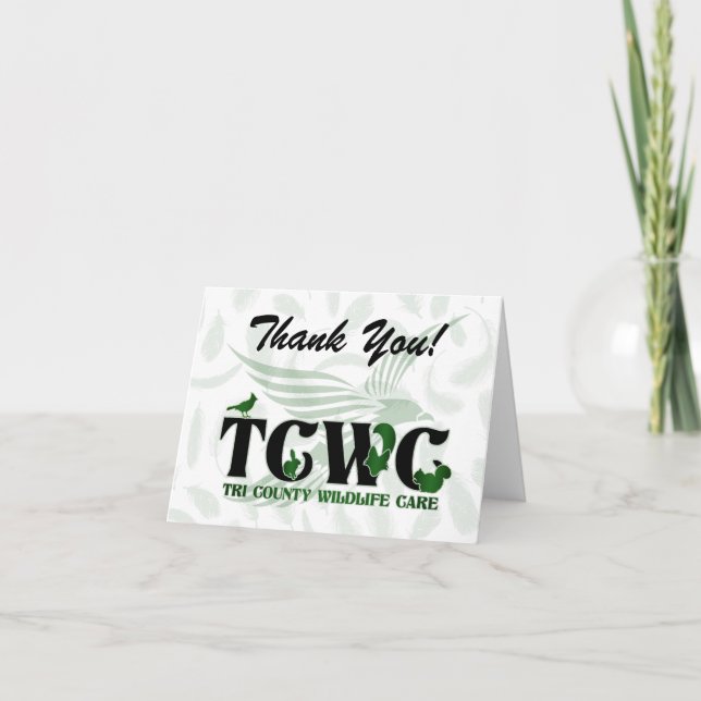 Cartão De Agradecimento TCWC - Logo Thank You Notes (Frente)