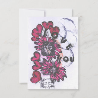 Cartão De Agradecimento Te amo