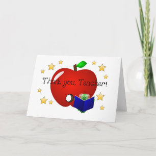 Cartão De Agradecimento Teacher Thank you card