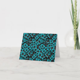 Cartão De Agradecimento Teal Floral Thank You Card