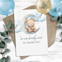 Teddy Bear Moon Stars Obrigado