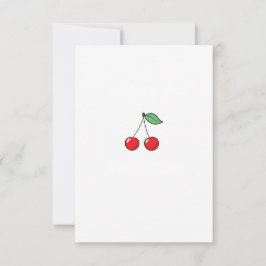 Cartão De Agradecimento Tema cereja, design cereja