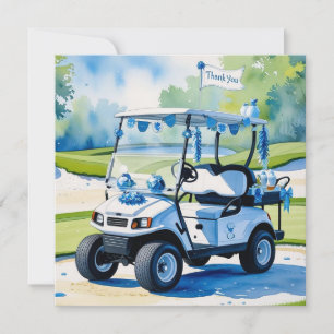 Cartão De Agradecimento Tema do Chá de fraldas de Golfe
