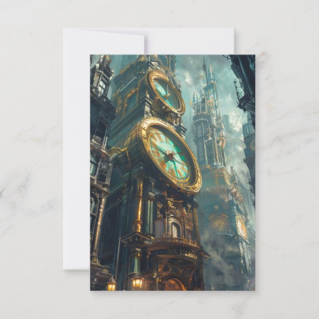 Cartão De Agradecimento Tempo perdido (Frente)