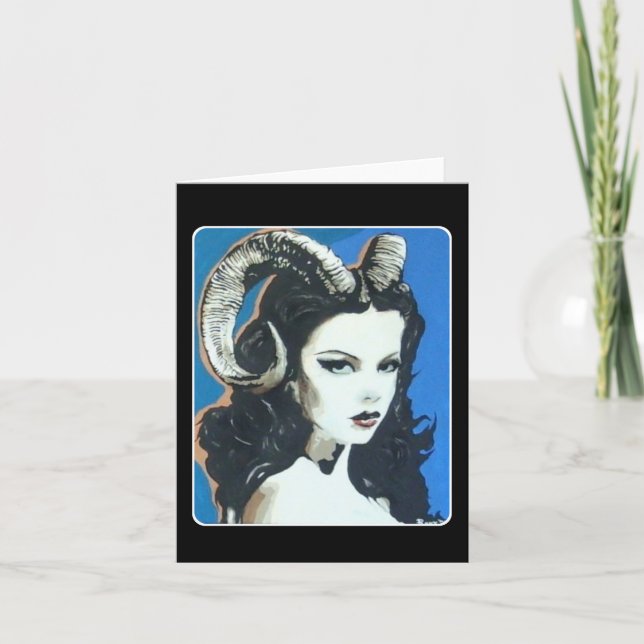 Cartão De Agradecimento Temptation in the Magick" Painting on a Vazio (Frente)