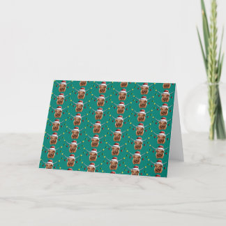Cartão De Agradecimento Tenha uma Feliz de Natal Hielan Coo