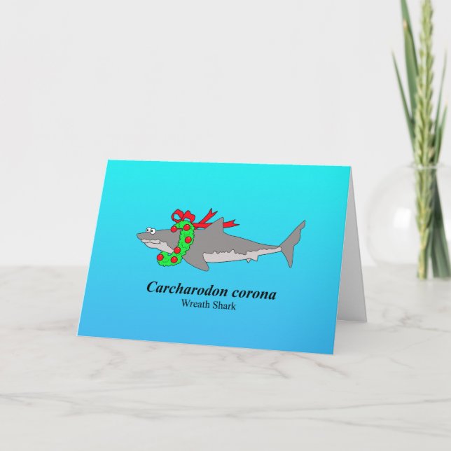 Cartão De Agradecimento Tenham um feriado fintastico! (Frente)