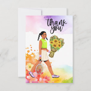 Cartão De Agradecimento Tênis com flores