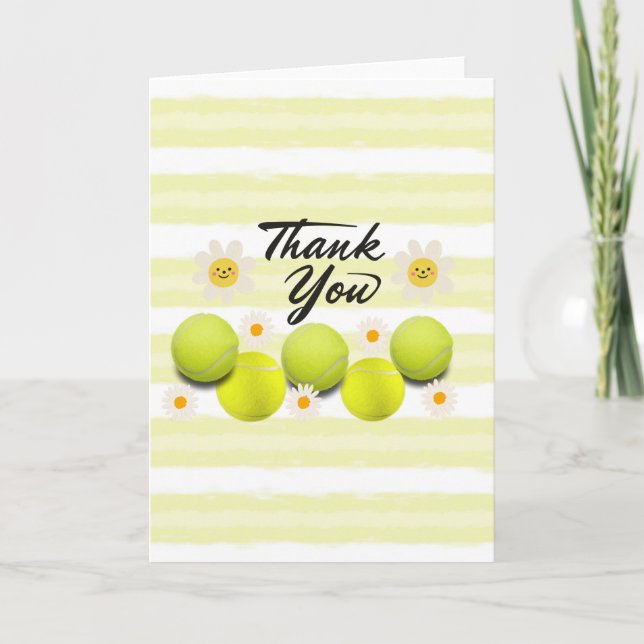 Cartão De Agradecimento Tênis com obrigado branco de margarida (Frente)