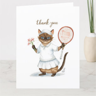 Cartão De Agradecimento Tênis Obrigado gato por amantes de gatos