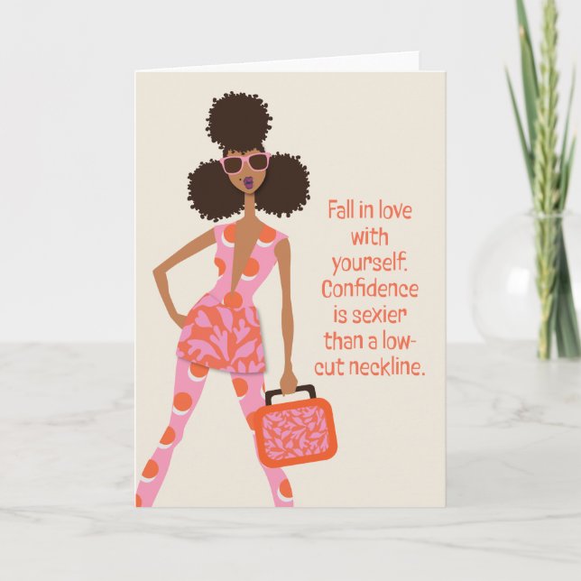 Cartão De Agradecimento Terapia de baixa chave - Apaixonar-se por si própr (Frente)