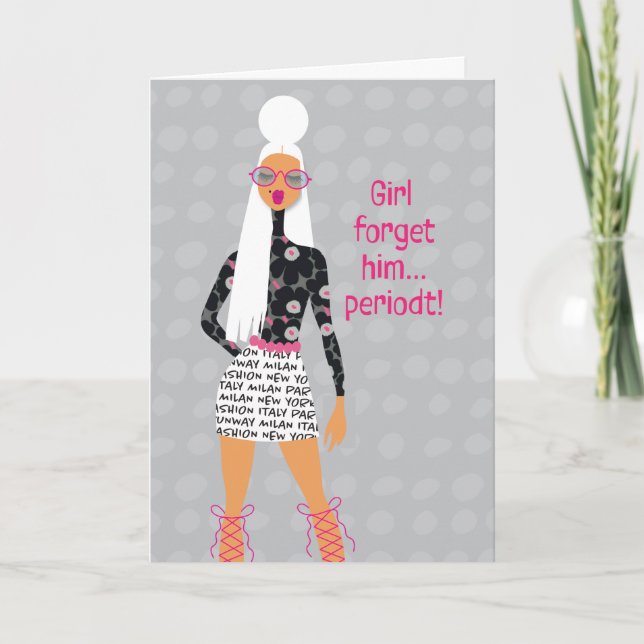 Cartão De Agradecimento Terapia de baixa chave - Menina esquece-o, ponto f (Frente)