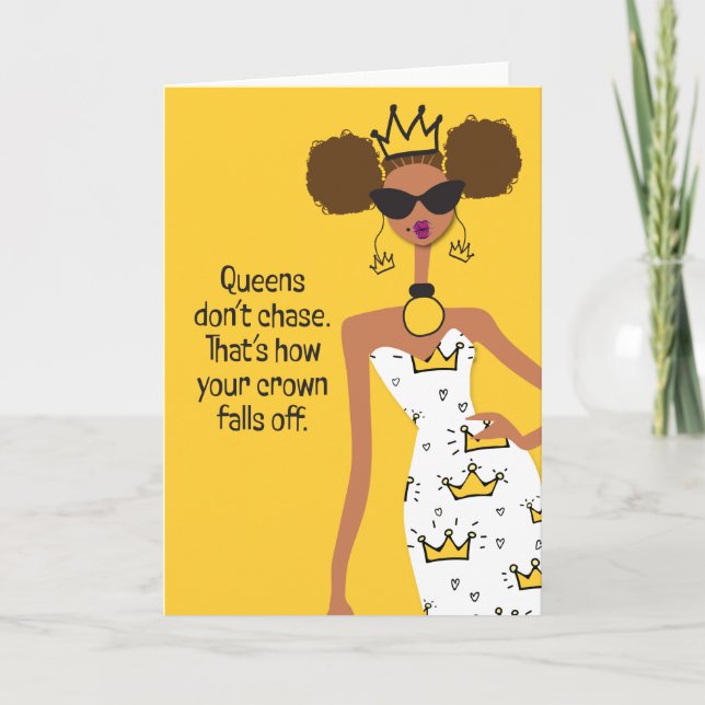 Cartão De Agradecimento Terapia de baixo nível - Rainhas não perseguem (Frente)