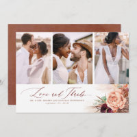 Terracotta Tropical Weding Obrigado