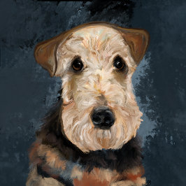 CARTÃO DE AGRADECIMENTO TERRIER AIREDALE