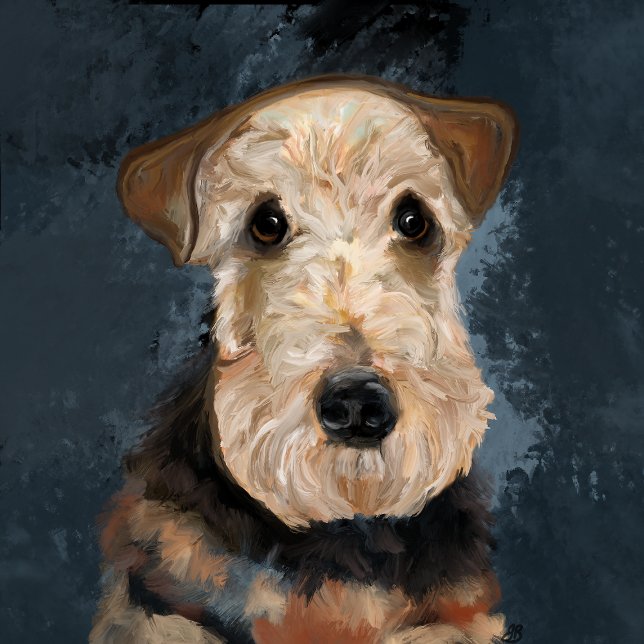 CARTÃO DE AGRADECIMENTO TERRIER AIREDALE        (Criador carregado)