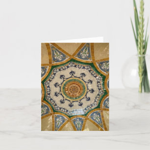 Cartão De Agradecimento Teto Mosaico Sant Pau