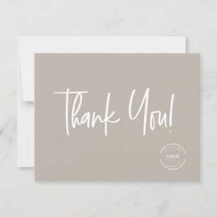 Cartão De Agradecimento Texto editável para pequenas empresas Inserção do 