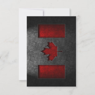 Cartão De Agradecimento Textura canadense de pedra