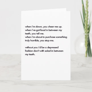 Cartão De Agradecimento Thank god for friends