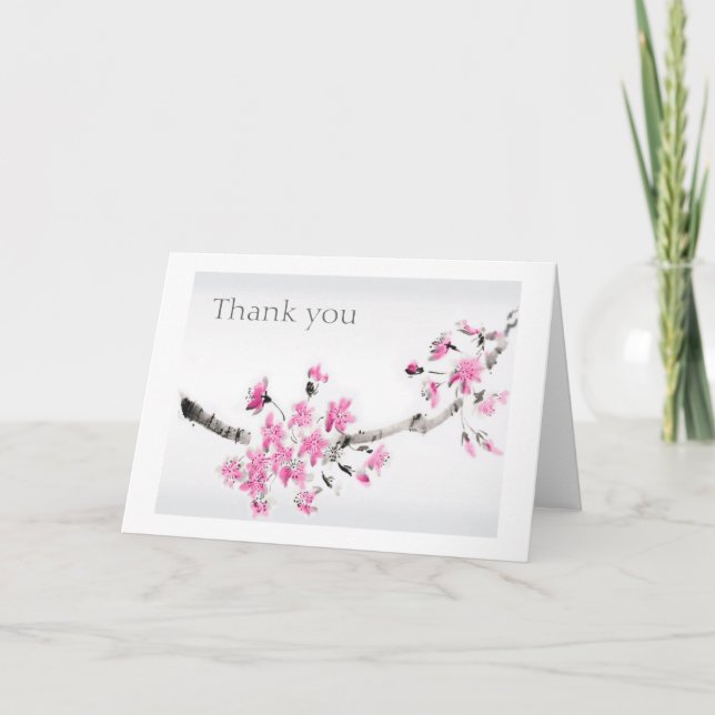 Cartão De Agradecimento Thank you (Frente)