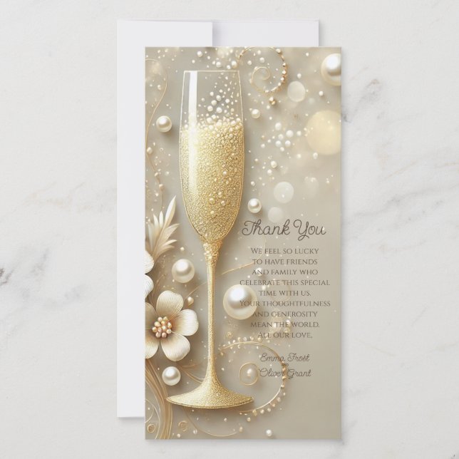 Cartão De Agradecimento thank you (Frente)