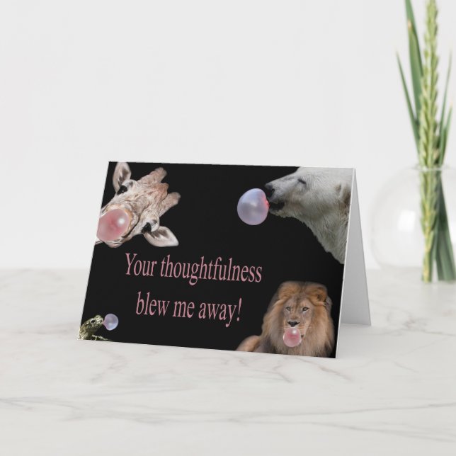 Cartão De Agradecimento Thank You! (Frente)