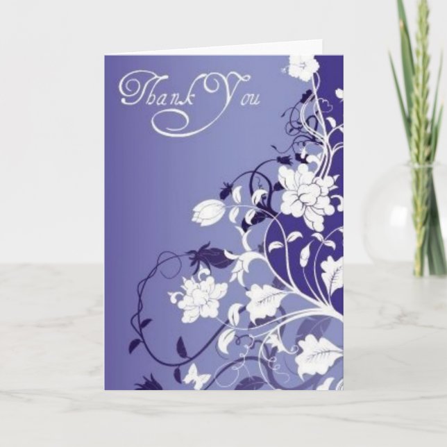 Cartão De Agradecimento Thank You (Frente)