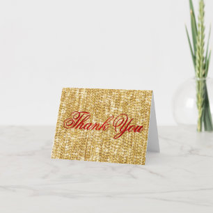 Cartão De Agradecimento Thank You - All the Gold in the World