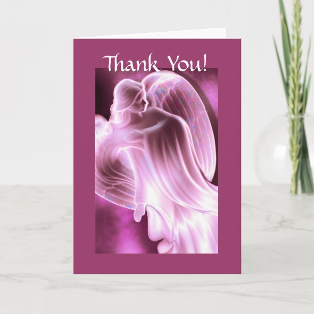 Cartão De Agradecimento Thank You -  Angel Greeting Card (Frente)