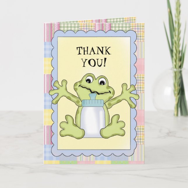 Cartão De Agradecimento Thank You Baby Frog Greeting card (Frente)