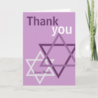 Cartão De Agradecimento Thank you Bat Mitzvah