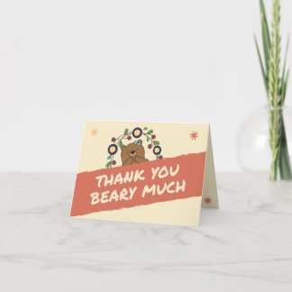 Cartão De Agradecimento thank you beary much
